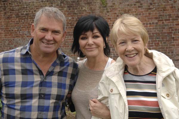 Ulster Folk Museum Head Gardener Andy Bingham , Lorraine Small, owner of the walled garden at Helen's Bay and Maeve Bell, Chairperson of IGPS North.